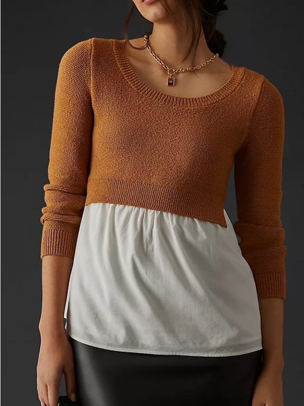 By Anthropologie Layered Sweater